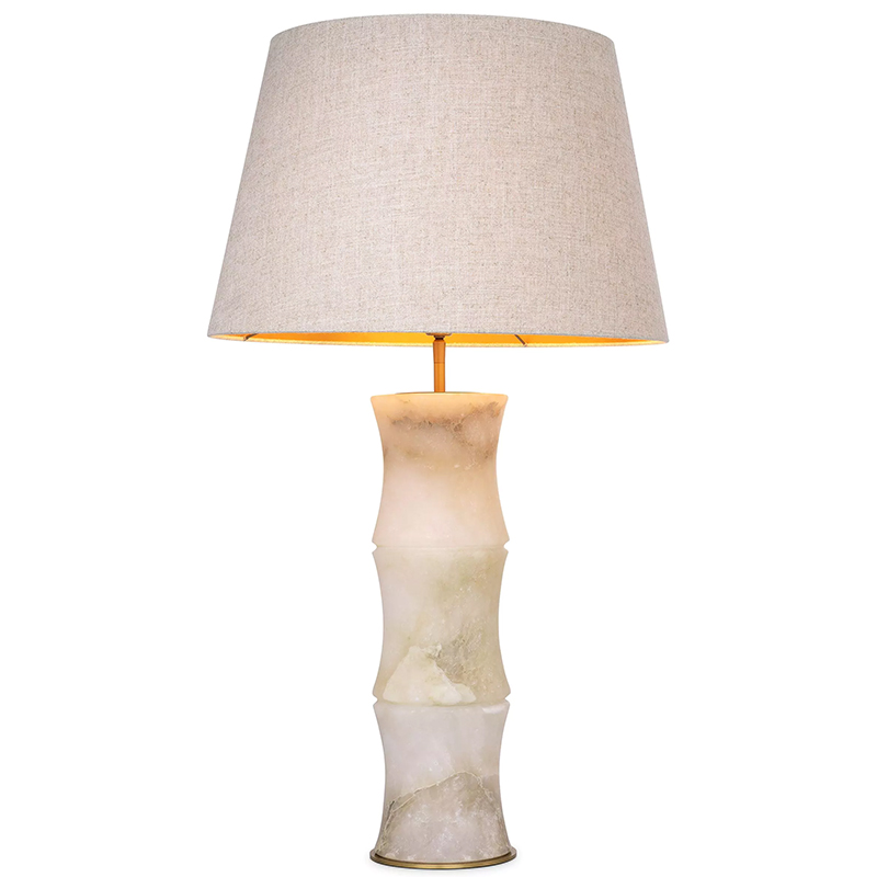 Настольная лампа Eichholtz Table Lamp Bonny Alabaster Латунь Бежевый Бежево-серый Настольная лампа Eichholtz Table Lamp Bonny Alabaster Латунь Бежевый Бежево-серый в Кирове | Loft Concept