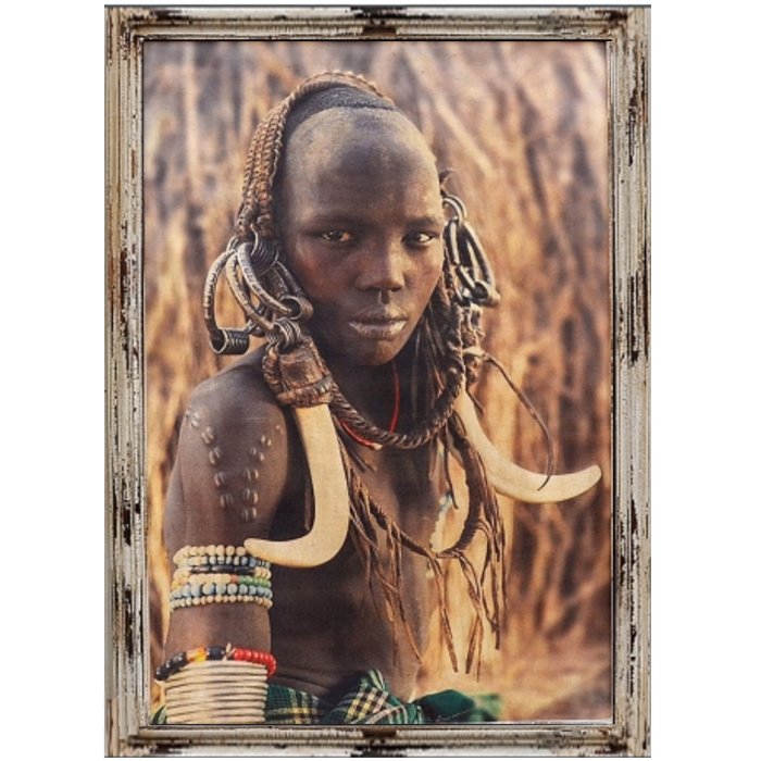Постер Jovem Mursi Omo Valley Ethiopia Постер Jovem Mursi Omo Valley Ethiopia в Кирове | Loft Concept