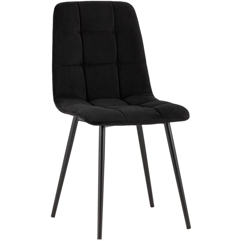 Стул NANCY S-2 Chair Черный Велюр Черный Стул NANCY S-2 Chair Черный Велюр Черный в Кирове | Loft Concept