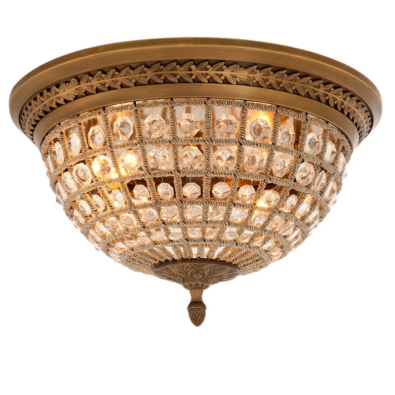 Потолочный светильник Ceiling Lamp Kasbah Antique Brass Латунь Античная полированная Прозрачное Стекло Потолочный светильник Ceiling Lamp Kasbah Antique Brass Латунь Античная полированная Прозрачное Стекло в Кирове | Loft Concept