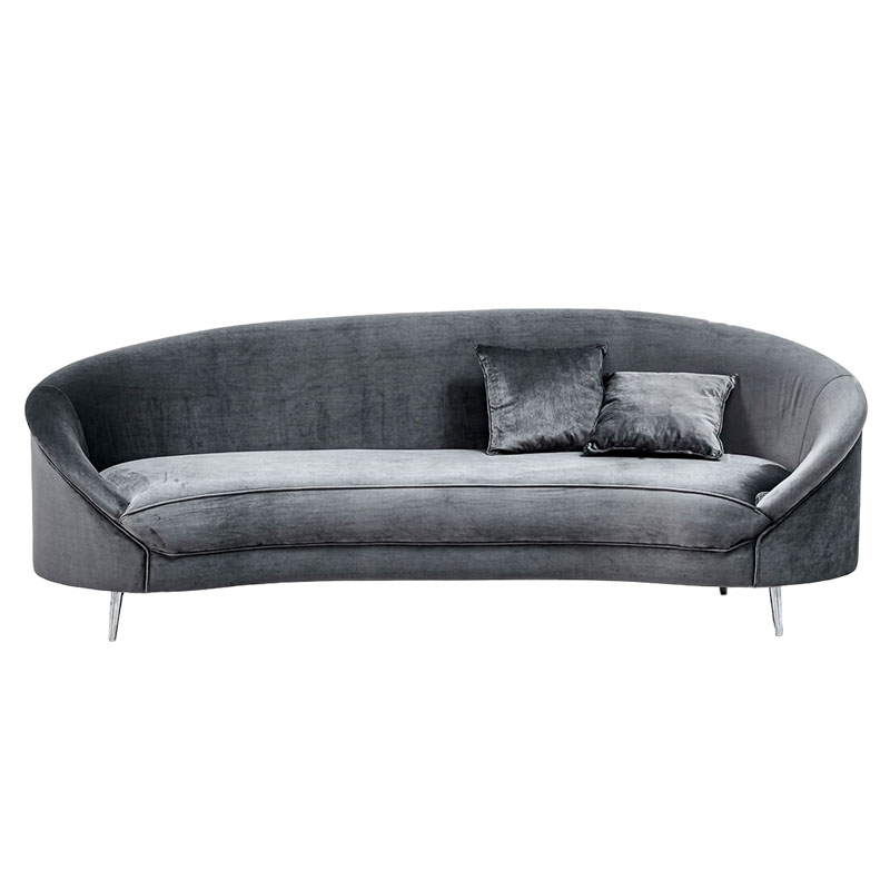 Диван с мягкой обивкой из ткани серый Ethan Sofa Серый Диван с мягкой обивкой из ткани серый Ethan Sofa Серый в Кирове | Loft Concept