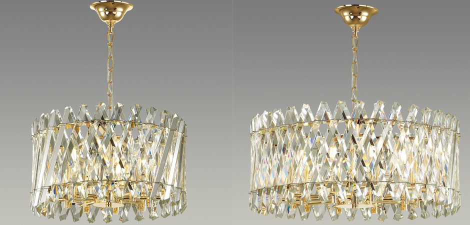 Люстра Crystal Crossed Stripes Gold Люстра Crystal Crossed Stripes Gold - Loft-Concept в Кирове