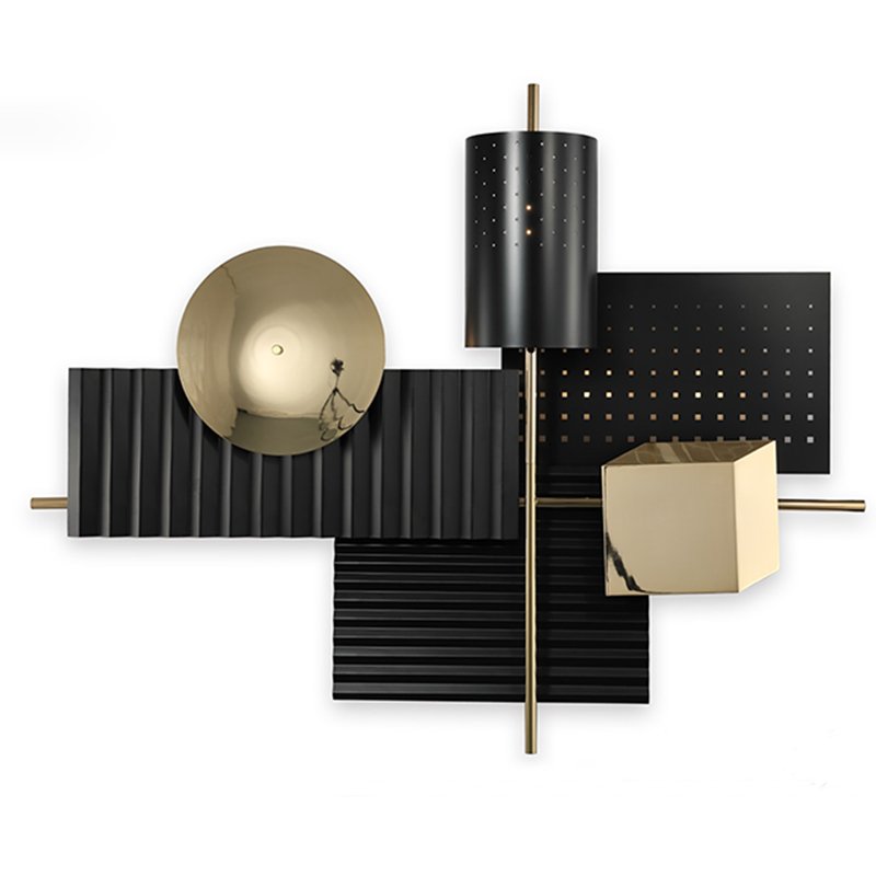 Бра Abstra black&gold Глянцевое золото Черный Бра Abstra black&gold Глянцевое золото Черный в Кирове | Loft Concept