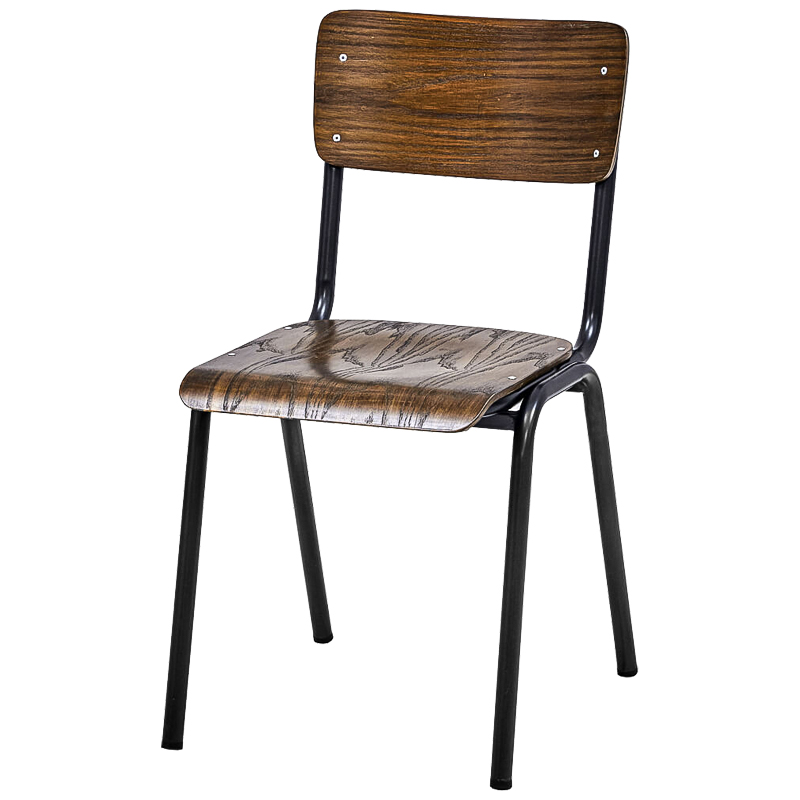 Стул Joshua Loft Stool Коричневый Черный Стул Joshua Loft Stool Коричневый Черный в Кирове | Loft Concept