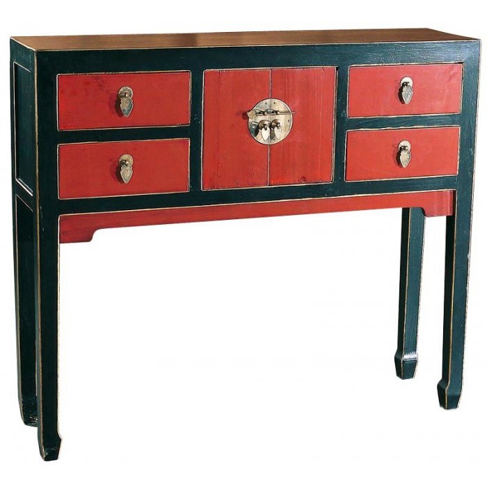 Консоль China Tower Console Красный Консоль China Tower Console Красный в Кирове | Loft Concept