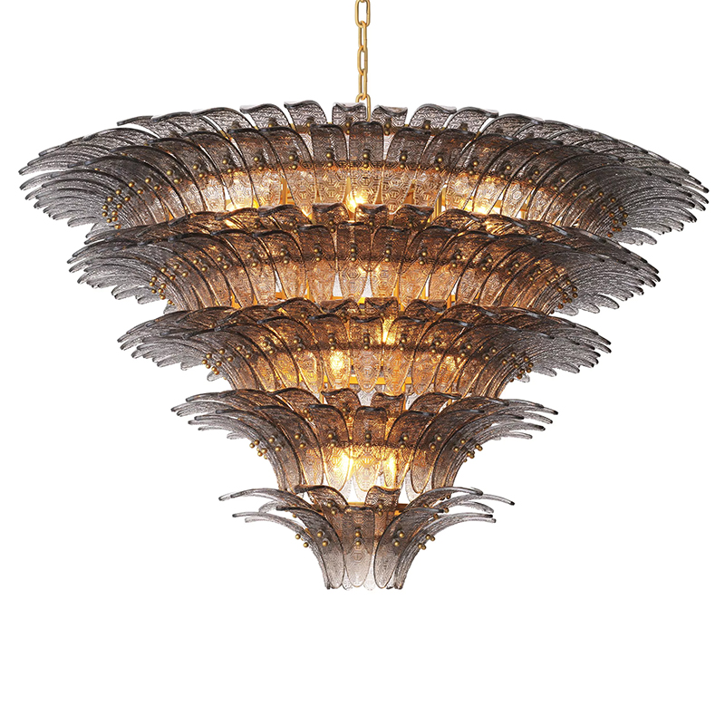 Люстра Philipp Plein Chandelier Bel Air XL Латунь Серый Люстра Philipp Plein Chandelier Bel Air XL Латунь Серый в Кирове | Loft Concept