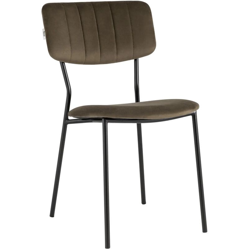 Стул Singer Chair без подлокотника Коричневый Велюр Коричневый Черный Стул Singer Chair без подлокотника Коричневый Велюр Коричневый Черный в Кирове | Loft Concept