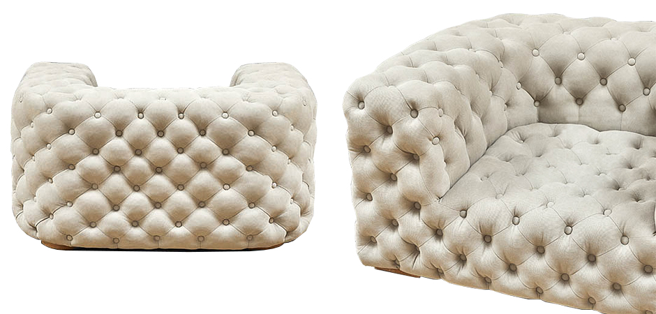 Кресло Soho Tufted Milk Armchair Кресло Soho Tufted Milk Armchair - Loft-Concept в Кирове