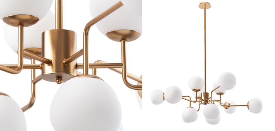 Люстра Tiepolo Ball Chandelier Gold 12 Люстра Tiepolo Ball Chandelier Gold 12 - Loft-Concept в Кирове