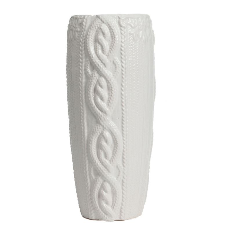 Ваза Knitted Pattern high Белый Ваза Knitted Pattern high Белый в Кирове | Loft Concept