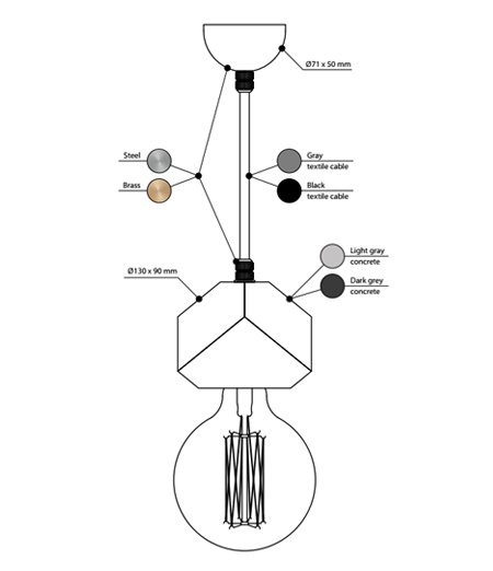 Подвесной светильник BETON MAKT в Кирове