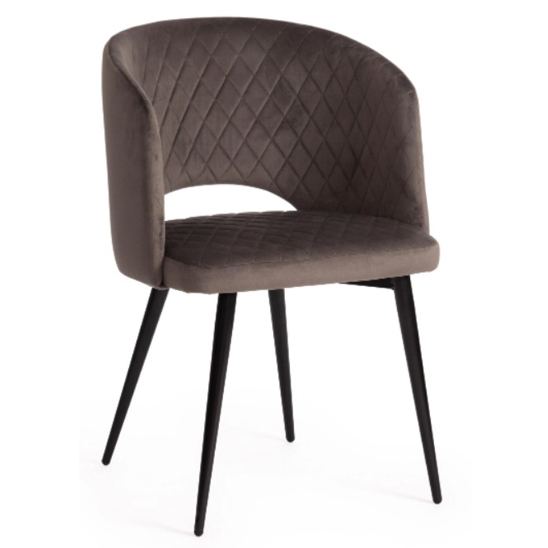 Стул Janice Grey Chair Серый (Gray) Черный Стул Janice Grey Chair Серый (Gray) Черный в Кирове | Loft Concept