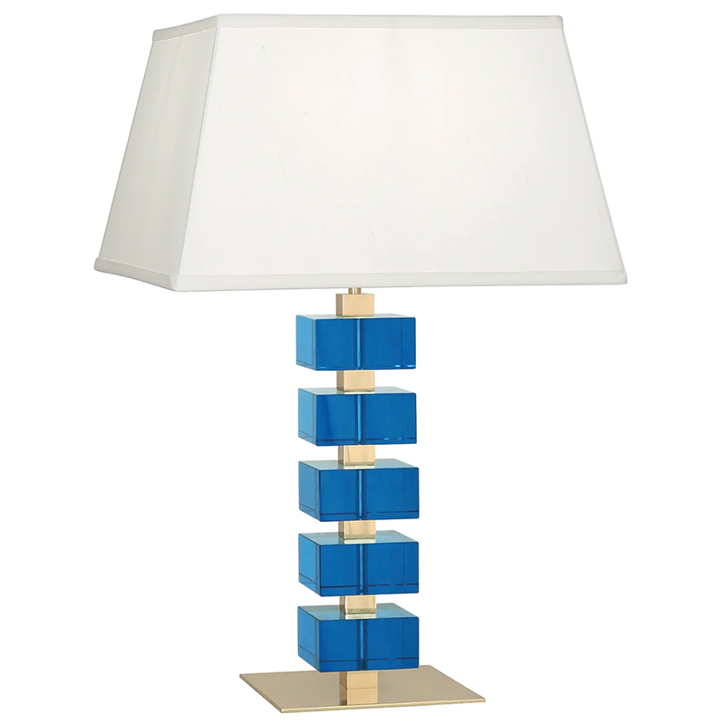 Настольная лампа Monaco Table Lamp Синий Латунь Белый Настольная лампа Monaco Table Lamp Синий Латунь Белый в Кирове | Loft Concept