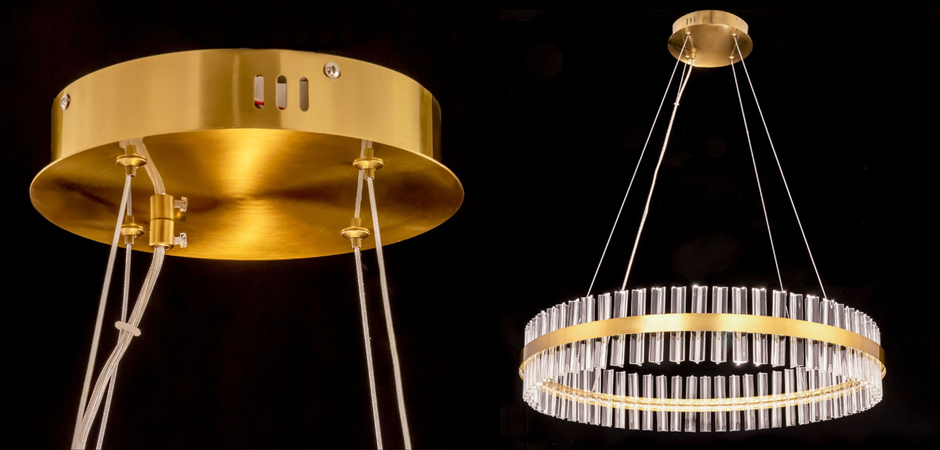 Круглая Люстра Кольцо Хрусталь диаметр 80 см RING Saturno Not Baroncelli Brass Круглая Люстра Кольцо Хрусталь диаметр 80 см RING Saturno Not Baroncelli Brass - Loft-Concept в Кирове