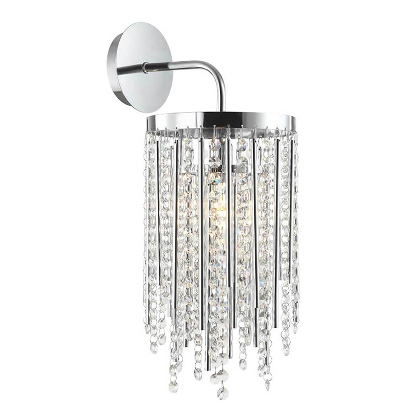 Бра Crystal Wind Chimes Chrome Wall Lamp Хром Прозрачный Бра Crystal Wind Chimes Chrome Wall Lamp Хром Прозрачный в Кирове | Loft Concept