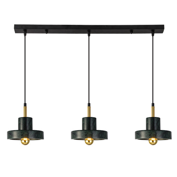 Люстра Tom Dixon Stone Pendant Black 3 Черный Золотой Люстра Tom Dixon Stone Pendant Black 3 Черный Золотой в Кирове | Loft Concept