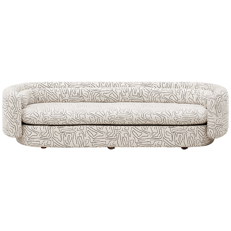 Диван Everard Print White Sofa Белый Черный Диван Everard Print White Sofa Белый Черный в Кирове | Loft Concept
