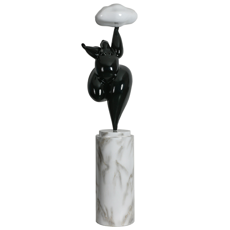 Торшер In The Clouds Black Floor Lamp Черный Белый Белый Мрамор Bianco Торшер In The Clouds Black Floor Lamp Черный Белый Белый Мрамор Bianco в Кирове | Loft Concept