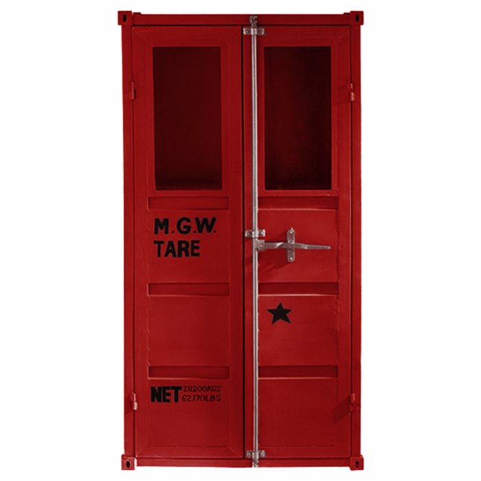 Шкаф-витрина Sea Container Red M.G.W. Синий Бирюзовый Зеленый Желтый Оранжевый Красный Белый Серый Черный Шкаф-витрина Sea Container Red M.G.W. Синий Бирюзовый Зеленый Желтый Оранжевый Красный Белый Серый Черный в Кирове | Loft Concept