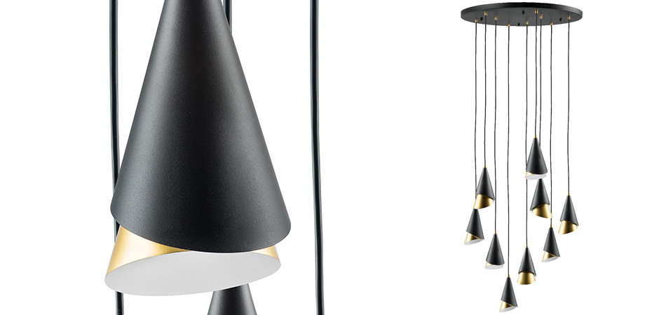 Люстра Lucio Black and Gold 9 Люстра Lucio Black and Gold 9 - Loft-Concept в Кирове