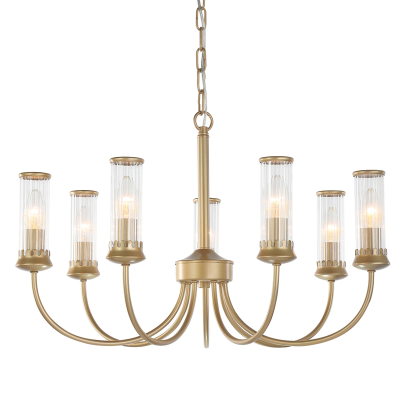 Люстра Morgane Chandelier gold 66 Золотой Прозрачный Люстра Morgane Chandelier gold 66 Золотой Прозрачный в Кирове | Loft Concept