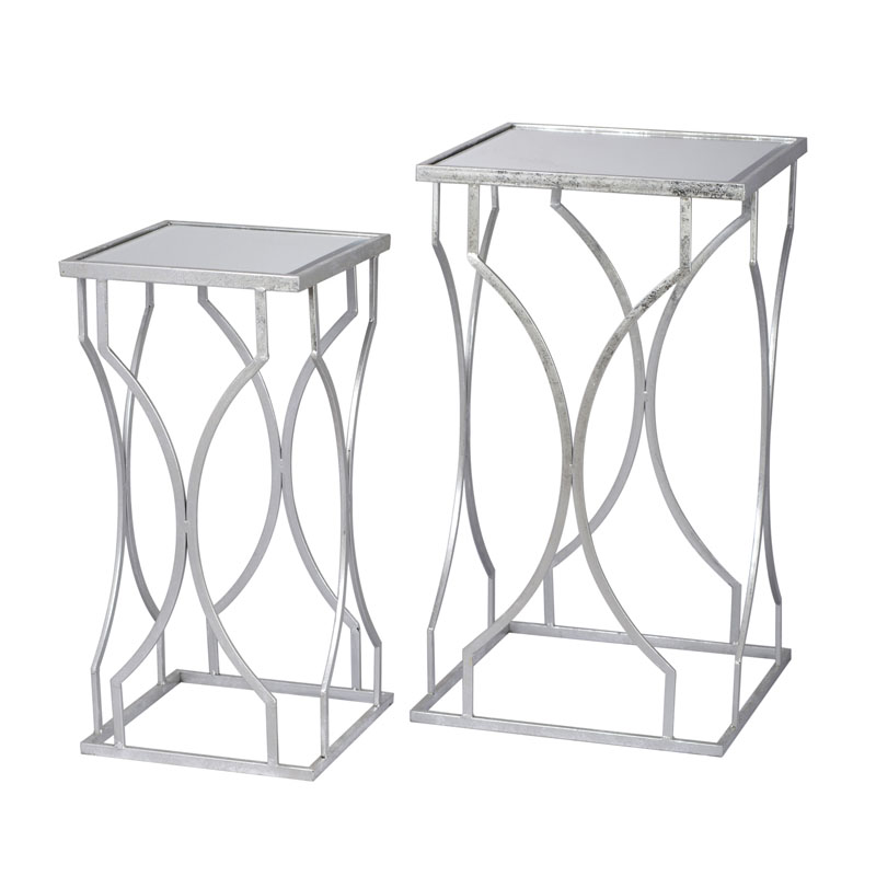 Комплект приставных столов Mirror Surface Table silver Серебряный Комплект приставных столов Mirror Surface Table silver Серебряный в Кирове | Loft Concept