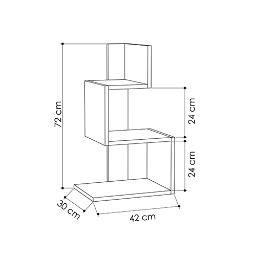 Стол приставной трехъярусный белого цвета ROSIE SIDE TABLE WHITE OAK Стол приставной трехъярусный белого цвета ROSIE SIDE TABLE WHITE OAK в Кирове