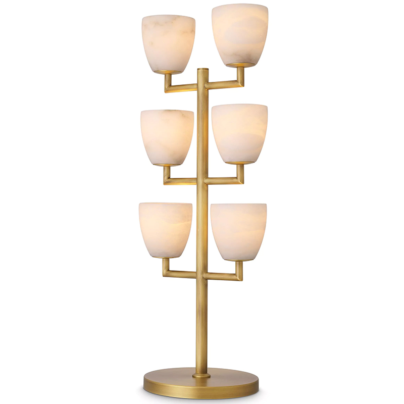 Настольная лампа Eichholtz Table Lamp Valerius Белый Латунь Бежевый Настольная лампа Eichholtz Table Lamp Valerius Белый Латунь Бежевый в Кирове | Loft Concept