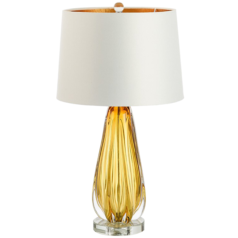 Настольная лампа TABLE LAMP Flato Белый Коричневый Янтарный Настольная лампа TABLE LAMP Flato Белый Коричневый Янтарный в Кирове | Loft Concept