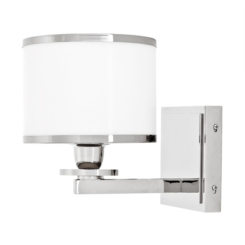 Бра Eichholtz Wall Lamp Van Cleeff Никель Белый в Кирове | Loft Concept 