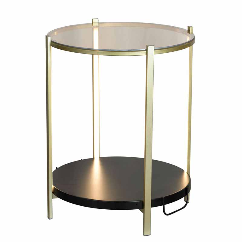 Приставной стол Hael Side Table LED Золотой Приставной стол Hael Side Table LED Золотой в Кирове | Loft Concept