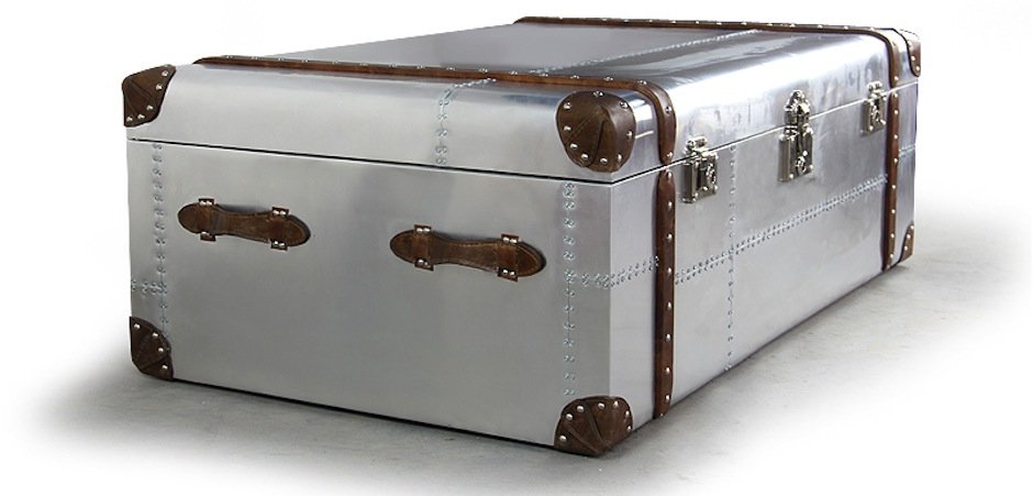 Сундук Trunks in Polished Aluminum Restoration Hardware Сундук Trunks in Polished Aluminum Restoration Hardware - Loft-Concept в Кирове