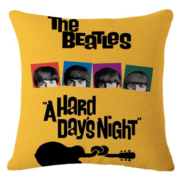 Декоративная подушка Yellow Beatles Желтый Декоративная подушка Yellow Beatles Желтый в Кирове | Loft Concept