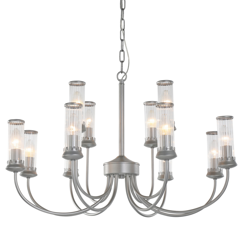 Люстра Morgane Chandelier silver 78 Серебряный Прозрачный Люстра Morgane Chandelier silver 78 Серебряный Прозрачный в Кирове | Loft Concept