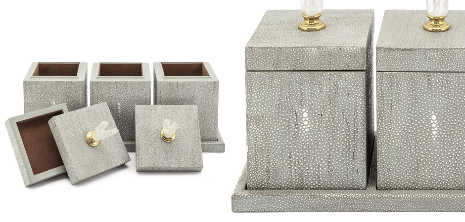 Набор шкатулок BOX KRIZIA SET3PCS Stingray Skin Набор шкатулок BOX KRIZIA SET3PCS Stingray Skin - Loft-Concept в Кирове