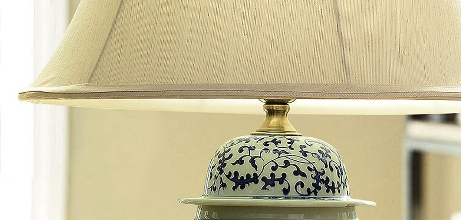 Настольная керамическая лампа с узором Kelly - Loft-Concept в Кирове