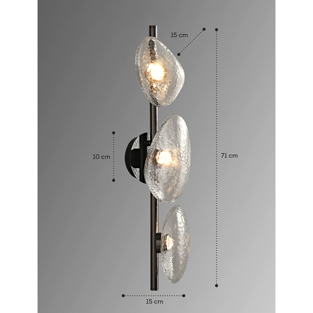 Бра LINDIS FROST LONG WALL 3 лампы Прозрачное стекло в Кирове