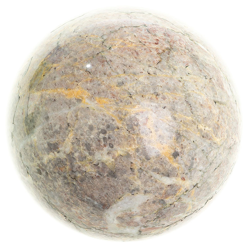 Шар декоративный из натурального камня Креноид Natural Stone Spheres Бежево-серый Желтый Белый Шар декоративный из натурального камня Креноид Natural Stone Spheres Бежево-серый Желтый Белый в Кирове | Loft Concept