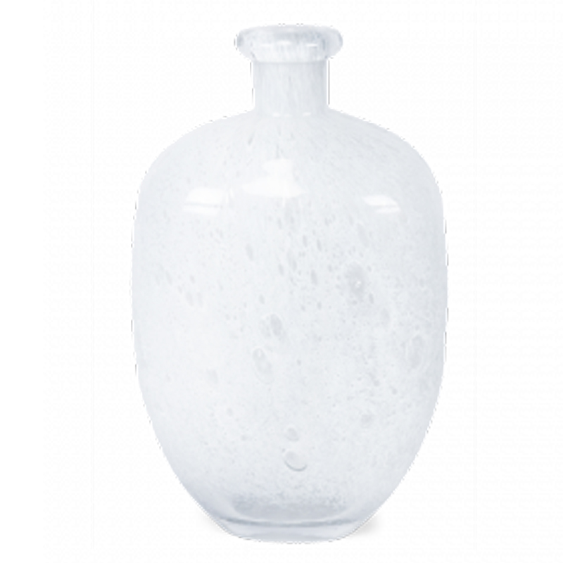 Ваза Air Bubbles Vase glass h36 Белый Ваза Air Bubbles Vase glass h36 Белый в Кирове | Loft Concept
