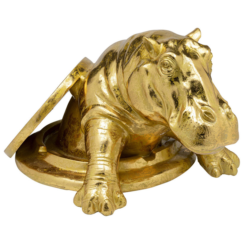 Статуэтка Golden Hippo Золотой Статуэтка Golden Hippo Золотой в Кирове | Loft Concept