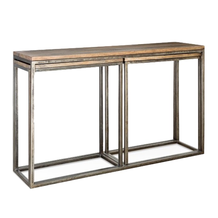 Консоль Industrial Metal Rust Triple Console Table Консоль Industrial Metal Rust Triple Console Table в Кирове | Loft Concept