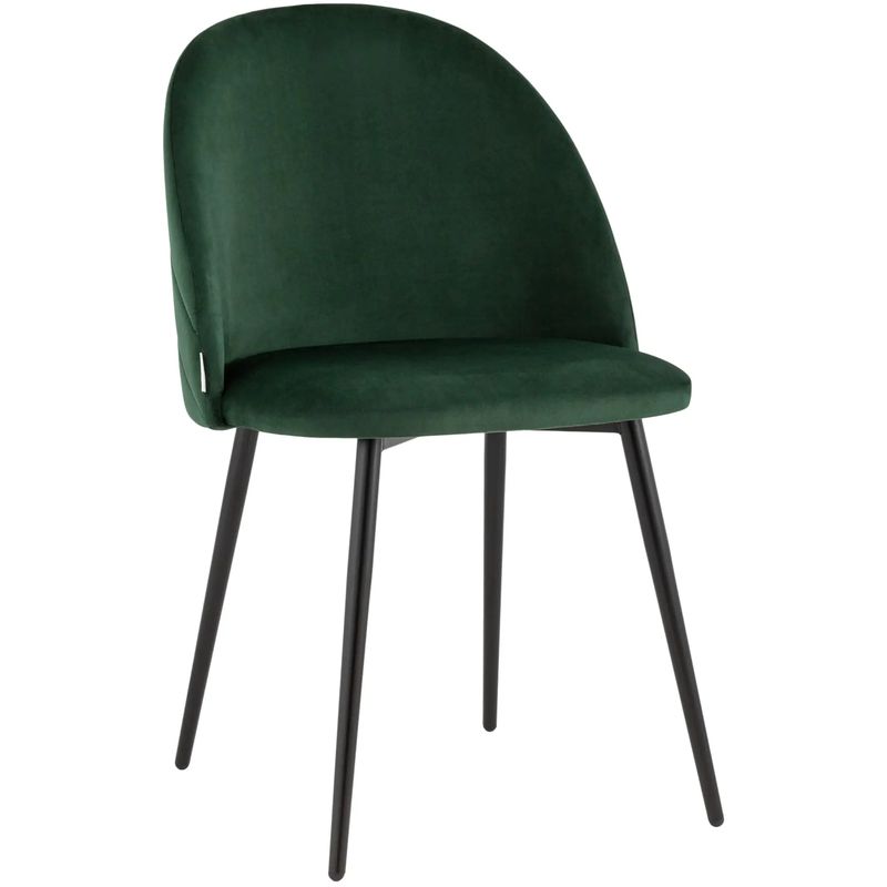 Стул Зеленый Велюр Miruna Leaf Chair Зеленый Черный Стул Зеленый Велюр Miruna Leaf Chair Зеленый Черный в Кирове | Loft Concept