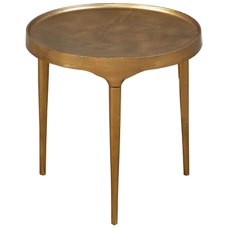 Приставной стол круглый Robby Coffee Table Золотой Приставной стол круглый Robby Coffee Table Золотой в Кирове | Loft Concept
