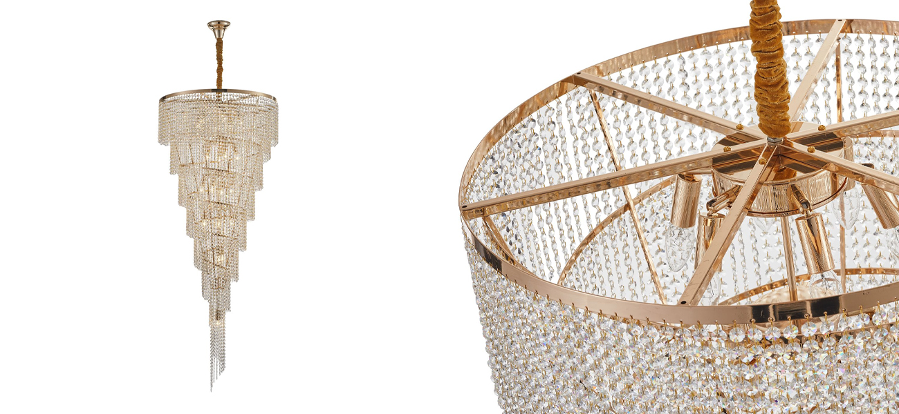 Хрустальная люстра Crystal Art Bronze D70 см - фото