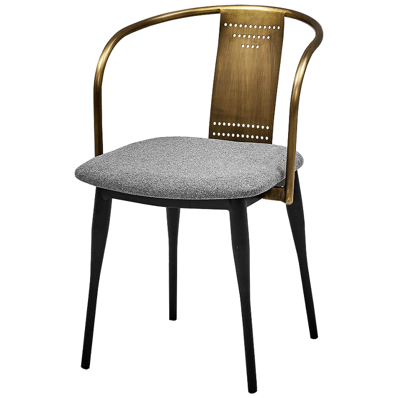 Стул Roger Loft Stool Винтажное Темное Золото Серый Черный Стул Roger Loft Stool Винтажное Темное Золото Серый Черный в Кирове | Loft Concept
