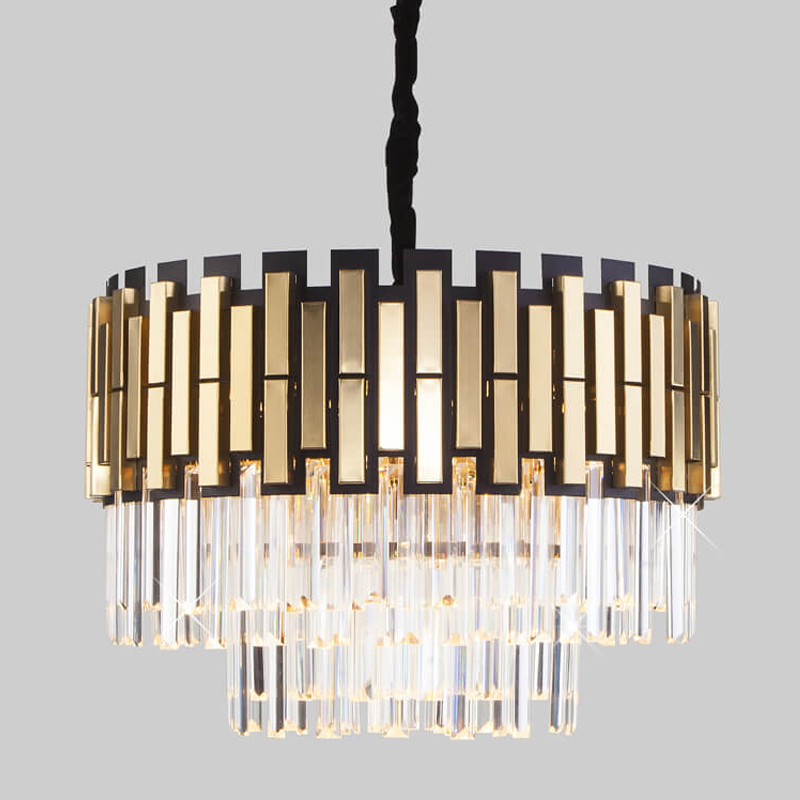 Люстра Garsent Chandelier Черный Золотой Люстра Garsent Chandelier Черный Золотой в Кирове | Loft Concept