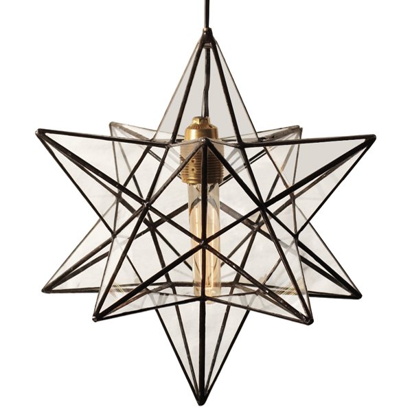 Подвесной светильник Star black metal Прозрачный (Transparent) в Кирове | Loft Concept 