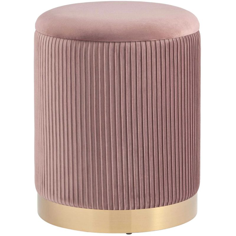 Пуф с ящиком Beatrice розовый Glossy Velor Розовый пастельный Пуф с ящиком Beatrice розовый Glossy Velor Розовый пастельный в Кирове | Loft Concept