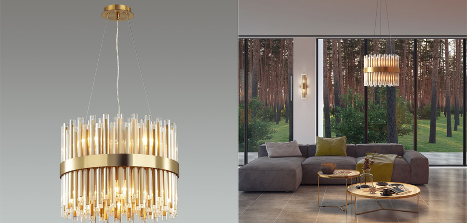 Люстра Glass Stripes In The Belt Люстра Glass Stripes In The Belt - Loft-Concept в Кирове