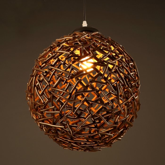 Подвесной светильник Old Wicker Pendant Sphere Подвесной светильник Old Wicker Pendant Sphere в Кирове | Loft Concept
